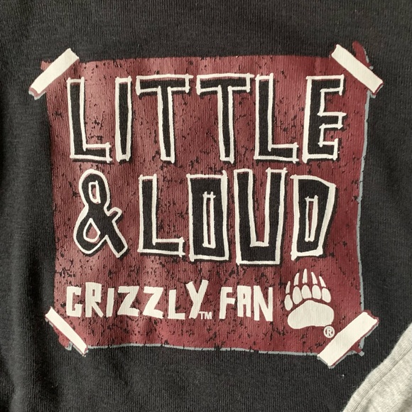 NWOT Two Sz 0-3 Mo Grizzly Fan Onesies - Picture 3 of 6
